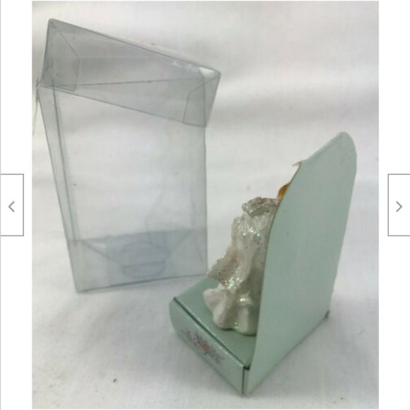 Wedding Cake Topper Cute Vintage Bride & Groom Ceramic 2" Figurine - Picture 4 of 6